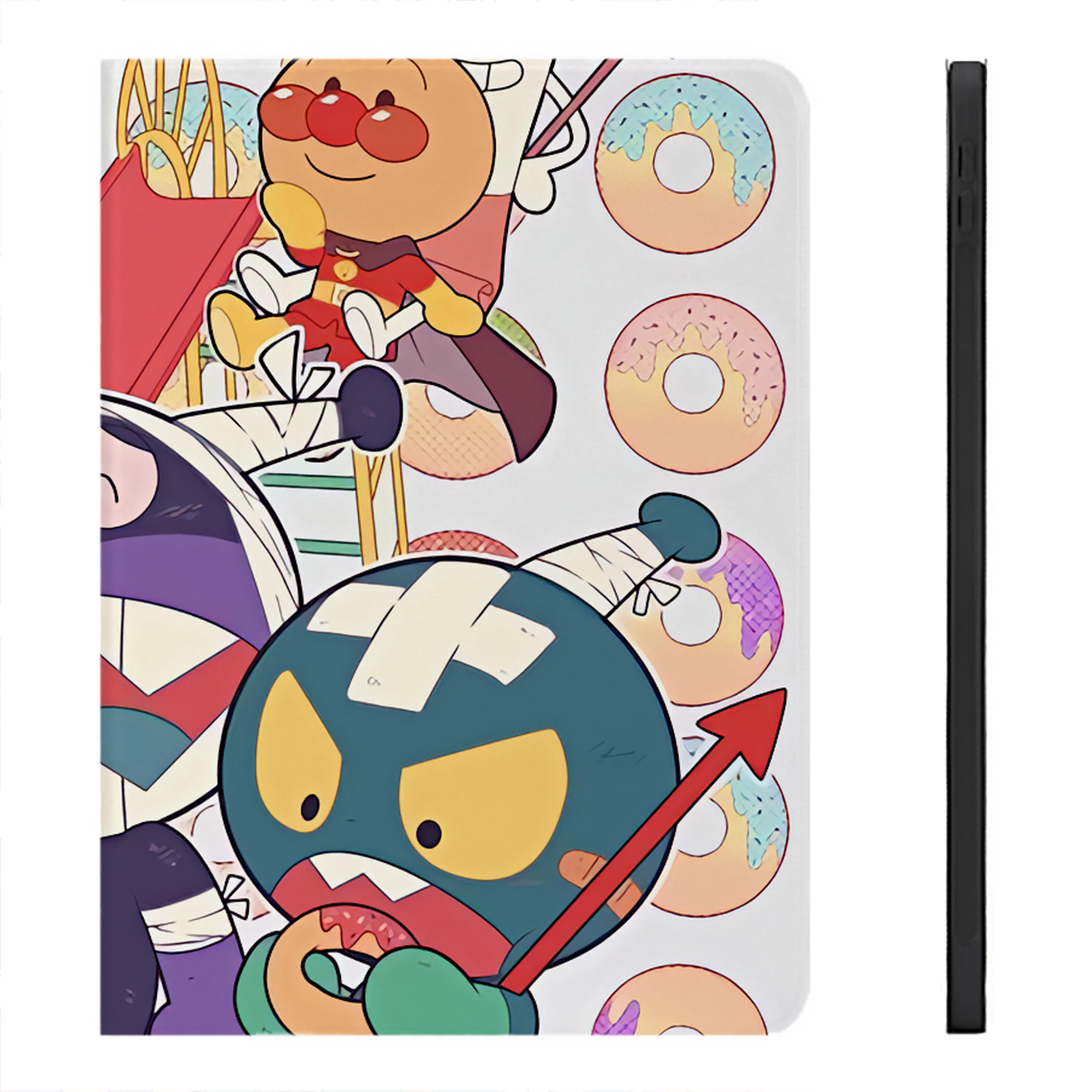 （画像用） アンパンマン Anpanman IPadケース ペンホルダー付き ブックスタイルデザイン